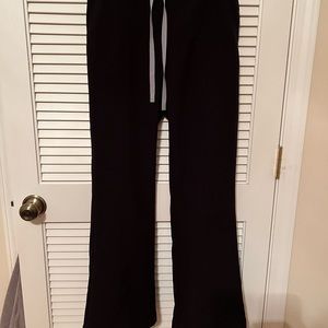 Black Figs flare scrub pants